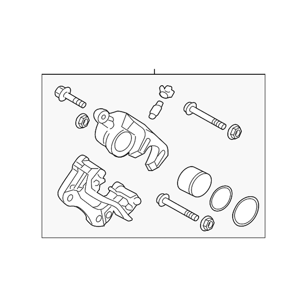 Rear Right Genuine Hyundai 58311-2TA60 Brake Caliper Kit Rear Right Genuine Hyundai 58311-2TA60 Brake Caliper Kit
